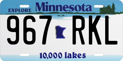 MN license plate 967RKL