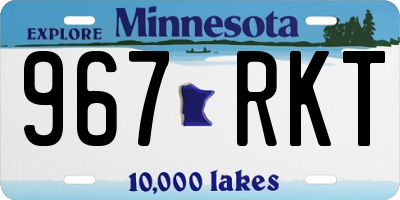 MN license plate 967RKT