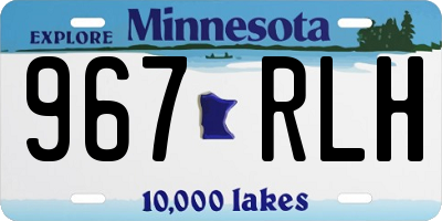MN license plate 967RLH
