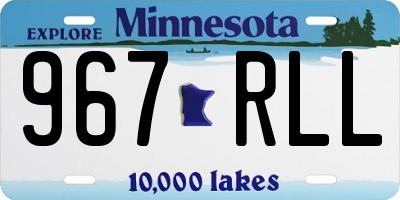 MN license plate 967RLL