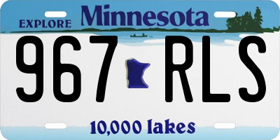 MN license plate 967RLS