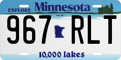 MN license plate 967RLT