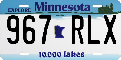 MN license plate 967RLX