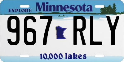MN license plate 967RLY