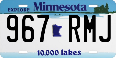MN license plate 967RMJ