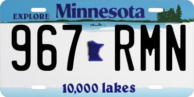 MN license plate 967RMN