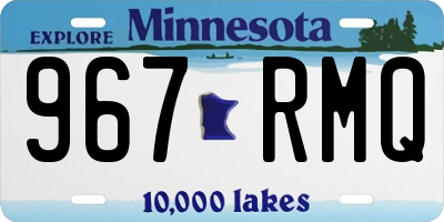 MN license plate 967RMQ