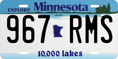 MN license plate 967RMS