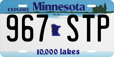 MN license plate 967STP