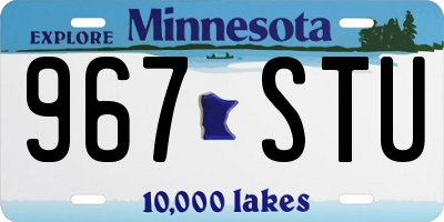 MN license plate 967STU