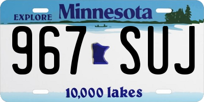 MN license plate 967SUJ