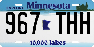 MN license plate 967THH