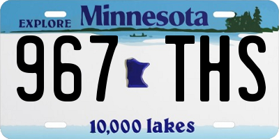 MN license plate 967THS