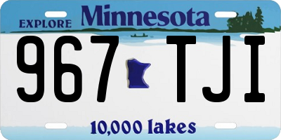 MN license plate 967TJI
