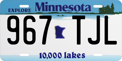MN license plate 967TJL