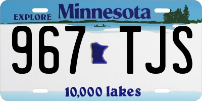 MN license plate 967TJS