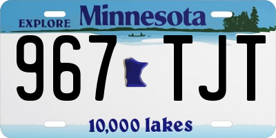 MN license plate 967TJT
