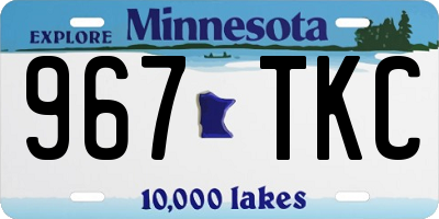 MN license plate 967TKC