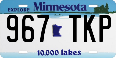 MN license plate 967TKP