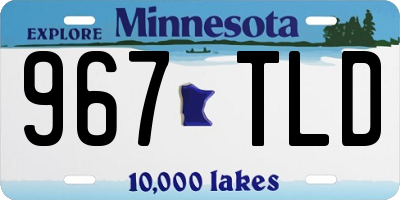 MN license plate 967TLD