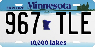 MN license plate 967TLE