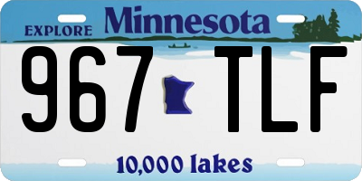 MN license plate 967TLF