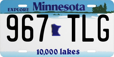 MN license plate 967TLG