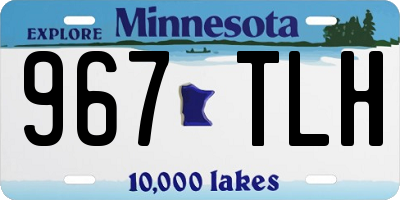 MN license plate 967TLH