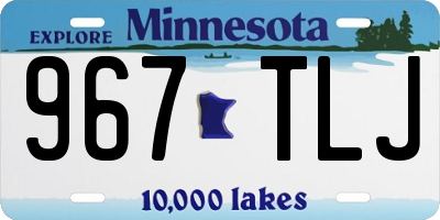 MN license plate 967TLJ