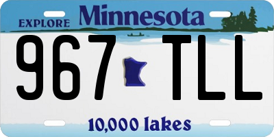 MN license plate 967TLL