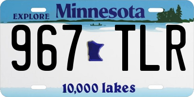 MN license plate 967TLR