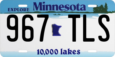 MN license plate 967TLS
