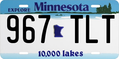 MN license plate 967TLT