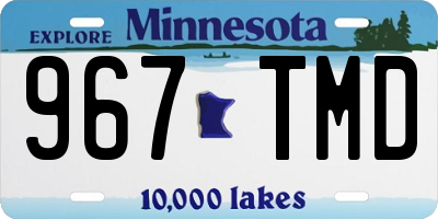 MN license plate 967TMD