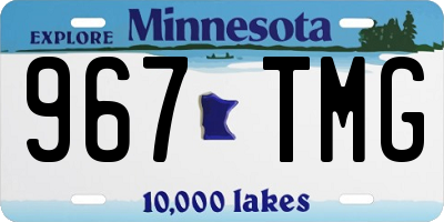 MN license plate 967TMG
