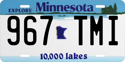 MN license plate 967TMI
