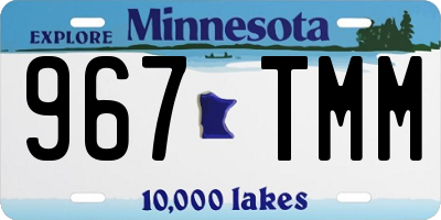 MN license plate 967TMM