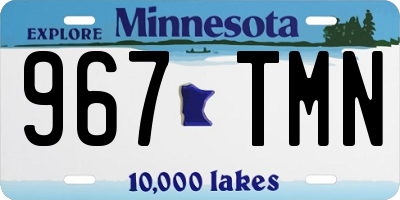 MN license plate 967TMN