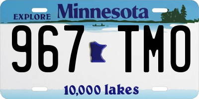 MN license plate 967TMO