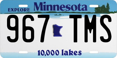 MN license plate 967TMS