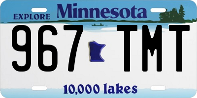 MN license plate 967TMT