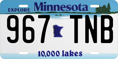 MN license plate 967TNB
