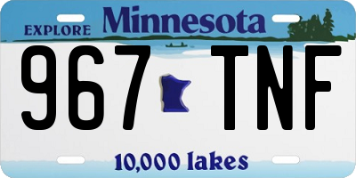 MN license plate 967TNF