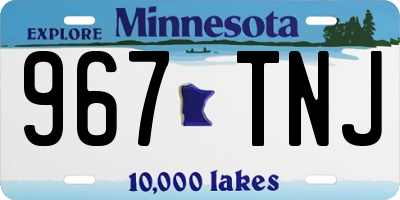 MN license plate 967TNJ