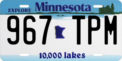 MN license plate 967TPM