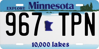 MN license plate 967TPN