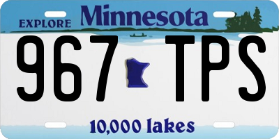 MN license plate 967TPS