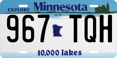 MN license plate 967TQH