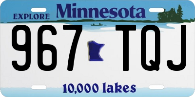 MN license plate 967TQJ