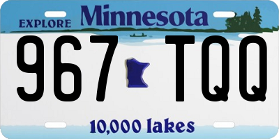MN license plate 967TQQ